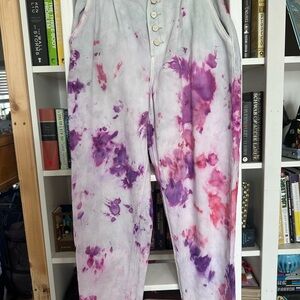 PAIGE Purple and Pink Tie-Dye Pants